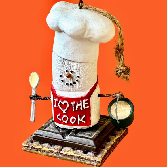 The Original S'MORES Midwest KISS THE COOK Marshmallow Ornament Christmas Smore - Picture 11 of 11